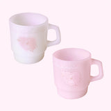 Cherry blossom  rabbit ♡ milk glass mug