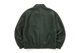 ビーガンレザーバイカージャケット / VEGAN LEATHER BIKER JACKET_GREEN
