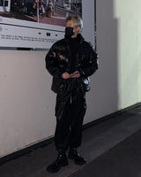 RUヴィーガンレザーストリングカーゴパンツ / RU Vegan Leather String Cargo Pantsヴィーガン