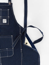 Classic Apron (Navy/White Stripe) (6685192847478)