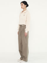 STRING LINE PANTS - BEIGE (6636699451510)