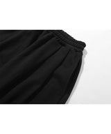 トリプルタックスウィートバルーンパンツ/Triple Tuck Sweat Balloon Pants (Black)