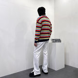 カラフルストライプニットウェア/OWN Colorful Striped Knitwear (2 colors)