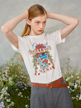 ローズガーデンTシャツ / Rose Garden T-Shirt (Ivory)
