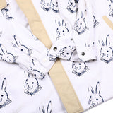 BEARRABBIT カラーフリースシャツ / BSR2223FWJK106 BEARRABBIT COLLAR FLEECE SHIRT WHITE