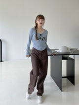 バリーVネックTシャツ / Valley V-neck T-shirt (4color)