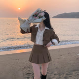 [BELLIDE MADE] Spring version, color jacket + skirt setup