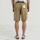 バンブーカーゴハーフパンツ / BAMBOO CARGO HALF PANTS-LIGHT BROWN