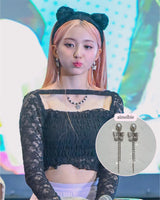  Urban Chic Butterfly Piercing (Kep1er Yeseo, LOONA Yves, Dreamcatcher Yoohyeon, Jiyu Earrings)