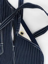 Classic Apron (Navy/White Stripe) (6685192847478)