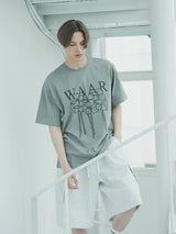 バミューダワイドカーゴパンツ / P1013 BERMUDA WIDE CARGO PANTS_WHITEMELANGE
