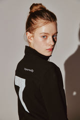 Lace 7 Track Top Black