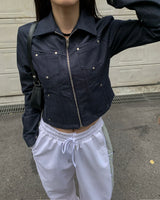 Denim rivet jacket