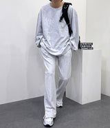 プリーツウォッシングトレーニングサイドスリットパンツ/[Unisex] Pleated washing training side slit pants (6 colors)