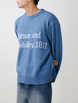 レタリングラウンドニット / Lettering round knit 5color