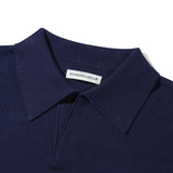 Oversize out pocket cotton knite K9 Navy (6630210797686)