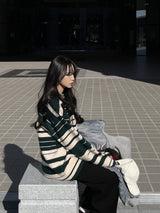 Lion Border Round Knit (3color)