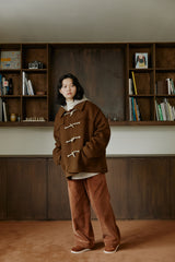 ハーフダッフルコート/unisex half duffle coat camel