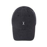Varzar Logo Over Fit Denim Ball Cap Black