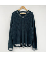 Vネックプレピーニット (3 color) (6677614362742)