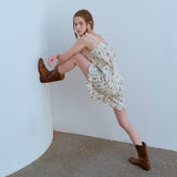 ラッフルヘムショーツ (ウォールペーパー) / RUFFLE HEM SHORTS, BEIGE (WALL PAPER)