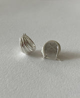 [92.5silver] shell earrings