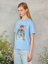 ローズガーデンTシャツ / Rose Garden T-Shirt (Light Blue)