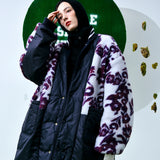 [UNISEX] Reversible Wool-Blend Varsity Coat (Navy) (6656674594934)