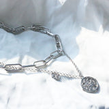 ビッグチェーンチョーカーレイヤードネックレス / Big Chain Choker Layered Necklace