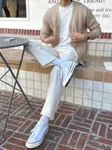 LMN Y-neck Cable Cardigan (9 colors)