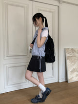 ナイロンストリングメッセンジャークロスビッグリュック/Shope Nylon String Messenger Cross Big Backpack