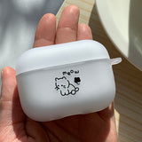 Black - Dream Some Cat AirPods Case_matt