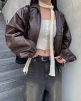 Muffler button knit set