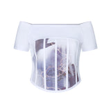 テイクイットアウトコルセットオフショルダー / Take It Out Corset Off-Shoulder WHITE