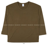 747 Simple U Neck T Shirt (3color)