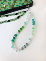ネイチャーグリーンクリスタルフォンストラップ/NATURE Green Crystal Phone Strap