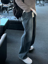 ドローダークブルーデニムパンツ / DROW DARK BLUE DENIM PANTS(ONE COLOR)
