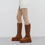 Sophie Velvet Square Long Boots