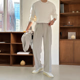 LMN Def Pintuck Wide One Tuck Bendable Slacks (6 colors)