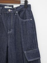 ダイイングカーゴドウデニムパンツ/Dyeing X Cargo dough Denim Pants (2color)
