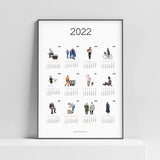 2022ピープルカレンダーポスター / 2022 People calendar poster