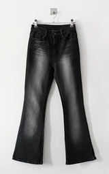 Memory boots-cut denim pants 