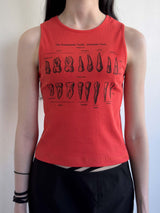 マイティースノースリーブTシャツ / My Teeth Sleeveless Tee ORANGE