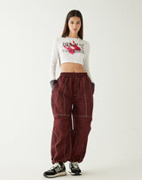 ドリームイズノーウェアクロップTシャツ/DREAM IS NOWHERE LS CROP T-SHIRT WHITE