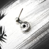 サンライトD-1ガーネットシルバーイヤリング / SunlightD-1 Garnet silver earring (4593405558902)