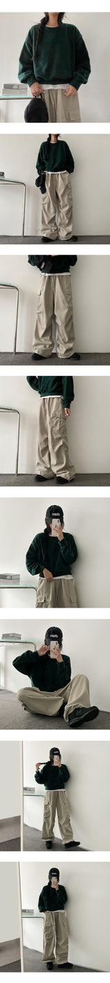 Niro Fleece Cropped Sweatshirt