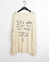 フリーダムレタリングボクシー長袖Tシャツ
