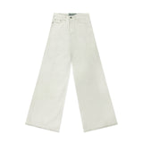 プリヴェラインワイド-レッグデニムジーンズ / PRIVÉ LINED WIDE-LEG DENIM JEANS - CREAM/DENIM BLUE