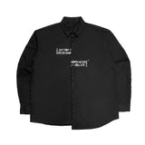UNBALANCE SHIRTS - BLACK (6674938822774)