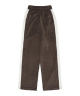 [NF] VELOUR WIDE TRACK PANTS (BROWN)_F23ZC862